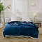SOGA Navy Blue Throw Blanket Warm Cozy Double Sided Thick Flannel Coverlet Fleece Bed Sofa Comforte