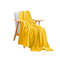 SOGA Yellow Throw Blanket Warm Cozy Striped Pattern Thin Flannel Coverlet Fleece 0