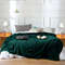 SOGA Dark GreenThrow Blanket Warm Cozy Striped Pattern Thin Bed Sofa Comforter 2