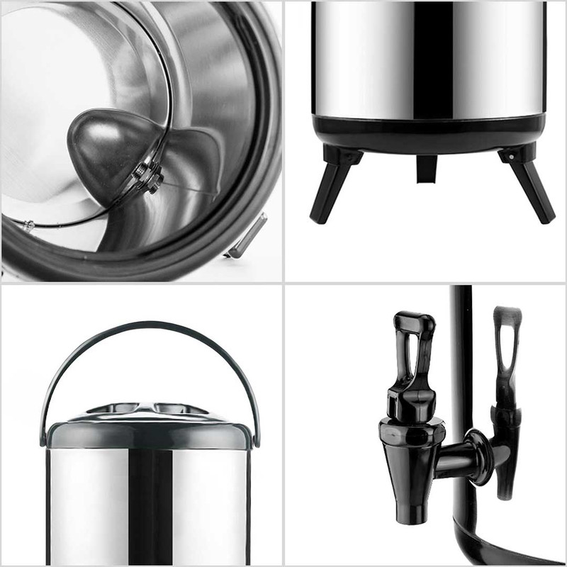 SOGA 2X 14L Portable Insulated ColdHeat Coffee Tea Beer Barrel Brew Pot With Dispenser 3