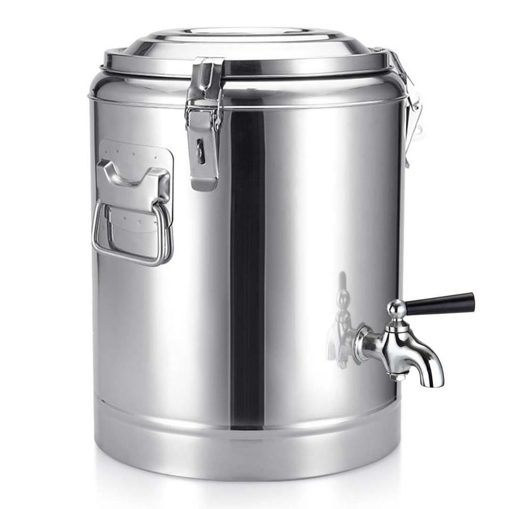 SOGA 2X 35L Stainless Steel Insulated Stock Pot Dispenser Hot Cold Beverage Container With Tap 1