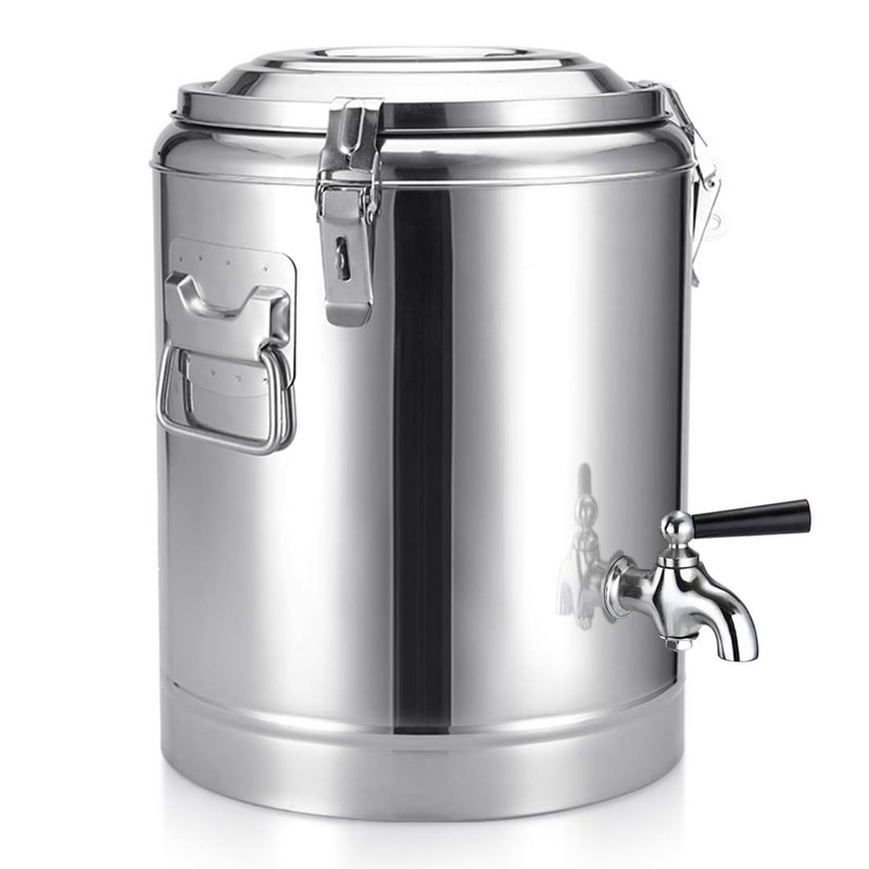 SOGA 2X 35L Stainless Steel Insulated Stock Pot Dispenser Hot Cold Beverage Container With Tap 1