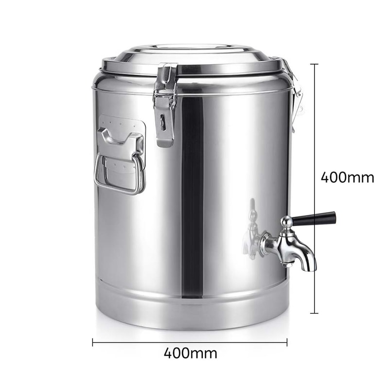 SOGA 2X 35L Stainless Steel Insulated Stock Pot Dispenser Hot Cold Beverage Container With Tap 2
