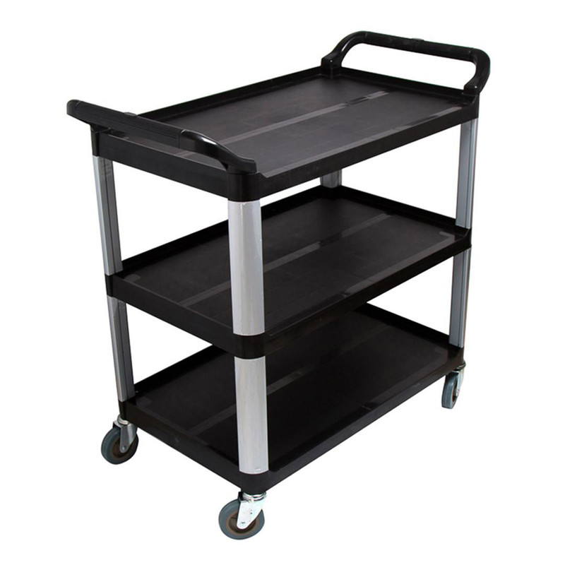 SOGA 2X 3 Tier 835x43x95cm Food Trolley Food Waste Cart Food Utility Mechanic Kitchen Small 1