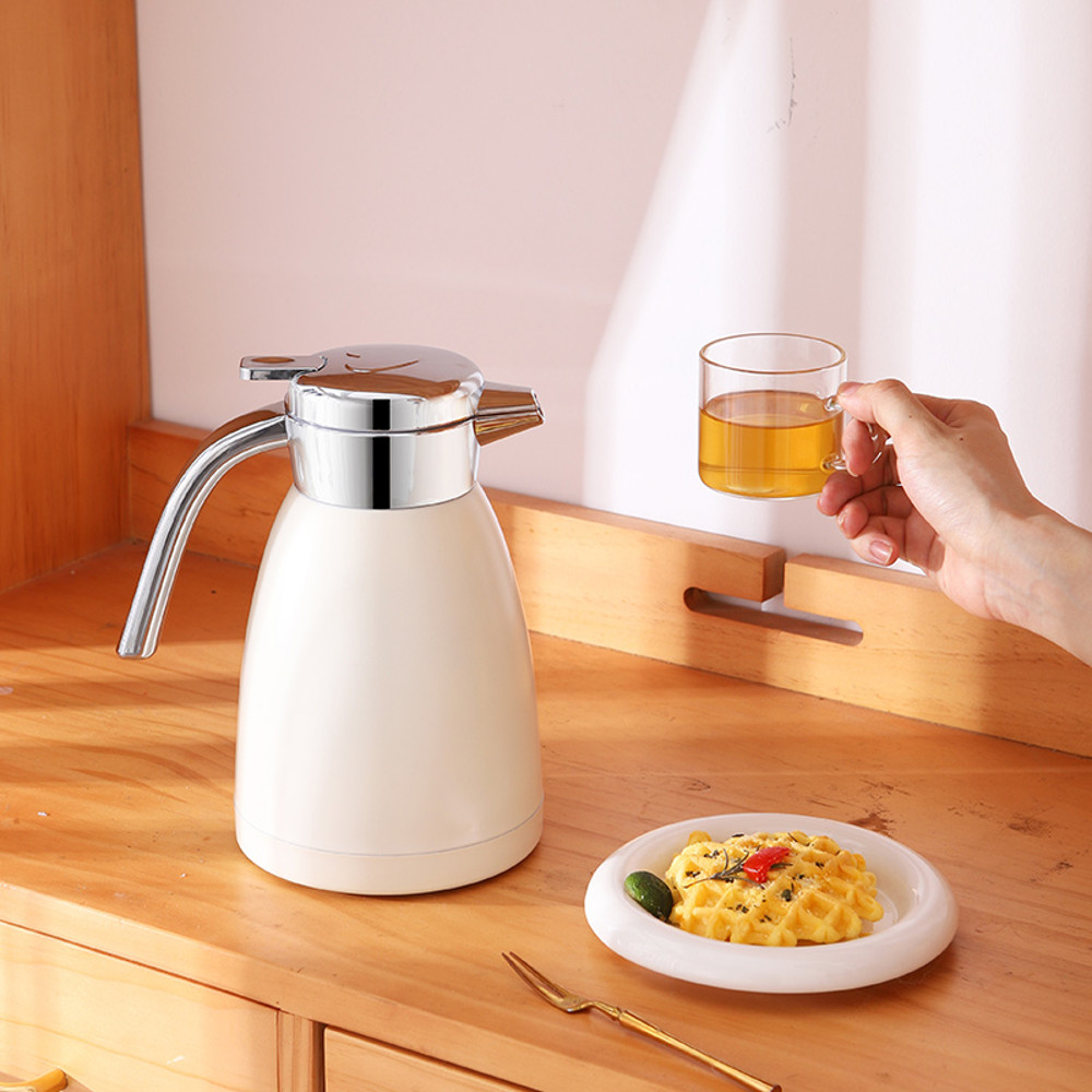 SOGA 2X 22L Stainless Steel Insulated Vacuum Flask Water Coffee Jug Thermal White 1