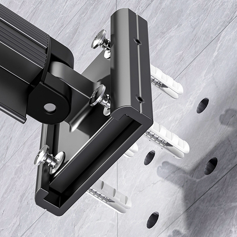 SOGA 2X 1275cm WallMounted Clothing Dry Rack Retractable SpaceSaving Foldable Hanger 5