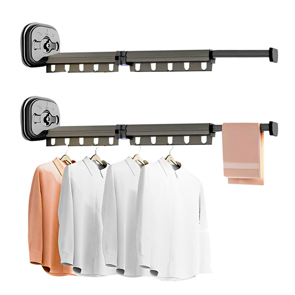 SOGA 2X 932cm WallMounted Clothing Dry Rack 0