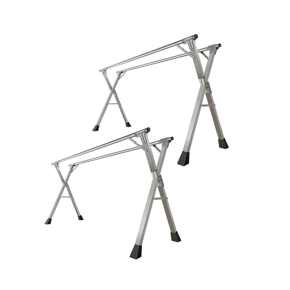 SOGA 2X 2m Portable Standing Clothes Drying Rack 0