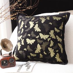 soga 2x 45cm vintage butterfly with covers case decorative decor monarch floral throw pillow