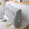 SOGA 2X 120cm Silver Triangular Wedge Bed Pillow Headboard Backrest Bedside Tatami Cushion Home Dec
