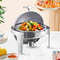 SOGA 4X 6L Stainless Steel Chafing Food Warmer Catering Dish Round Roll Top 3