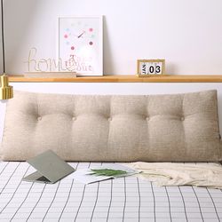 soga 4x 150cm beige triangular wedge bed pillow headboard backrest bedside tatami cushion home decor