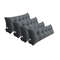 SOGA 4X 100cm Dark Grey Triangular Wedge Bed Pillow Headboard Backrest Bedside Tatami Cushion Home