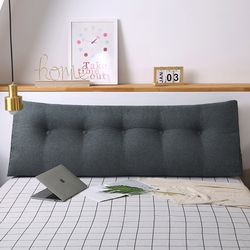 soga 4x 100cm dark grey triangular wedge bed pillow headboard backrest bedside tatami cushion home decor