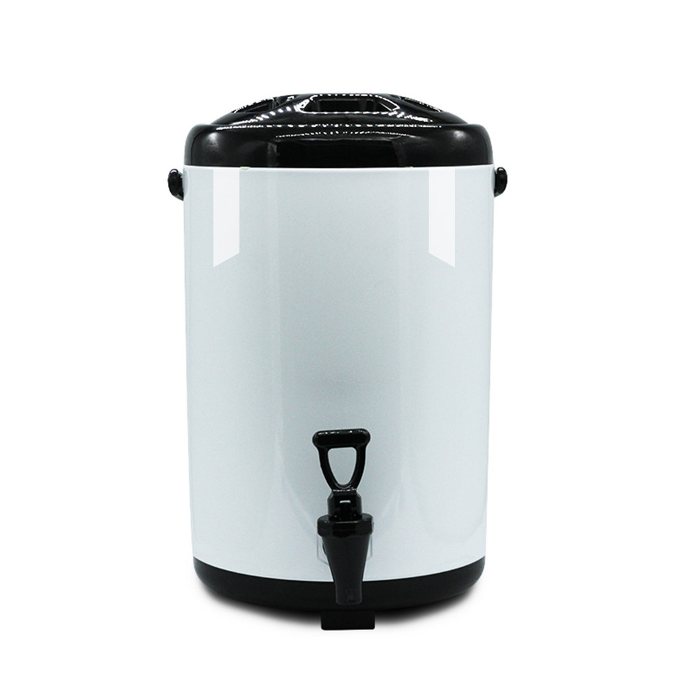 SOGA 8X 12L Stainless Steel Insulated Milk Tea Barrel Hot And Cold Beverage Dispenser Container Wit