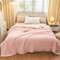 SOGA 2X Throw Blanket Pink 2