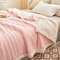 SOGA 2X Throw Blanket Pink 3
