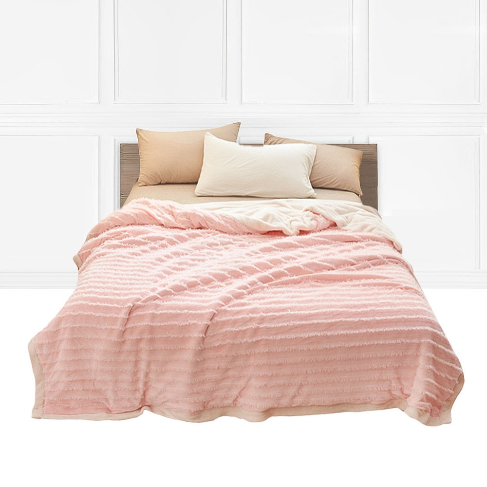 SOGA Throw Blanket Pink 0