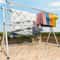 SOGA 2X 24m Portable Standing Clothes Drying Rack Foldable SpaceSaving Laundry Holder 3 Poles 2