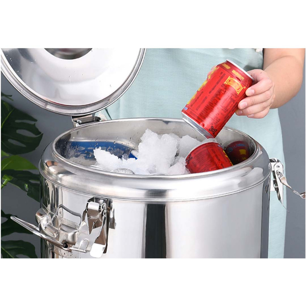 SOGA 2X 35L Stainless Steel Insulated Stock Pot Hot Cold Beverage Container 2