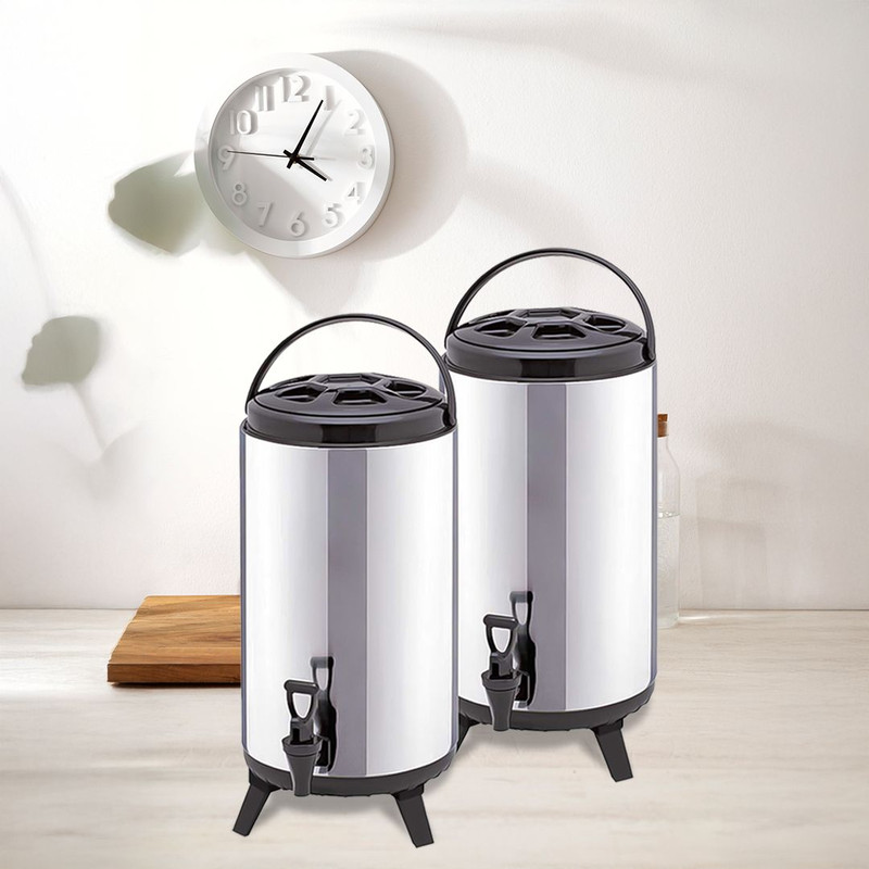 SOGA 2X 14L Portable Insulated ColdHeat Coffee Tea Beer Barrel Brew Pot With Dispenser 0