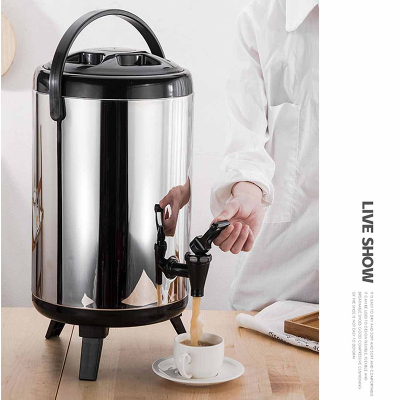 SOGA 2X 14L Portable Insulated ColdHeat Coffee Tea Beer Barrel Brew Pot With Dispenser 1