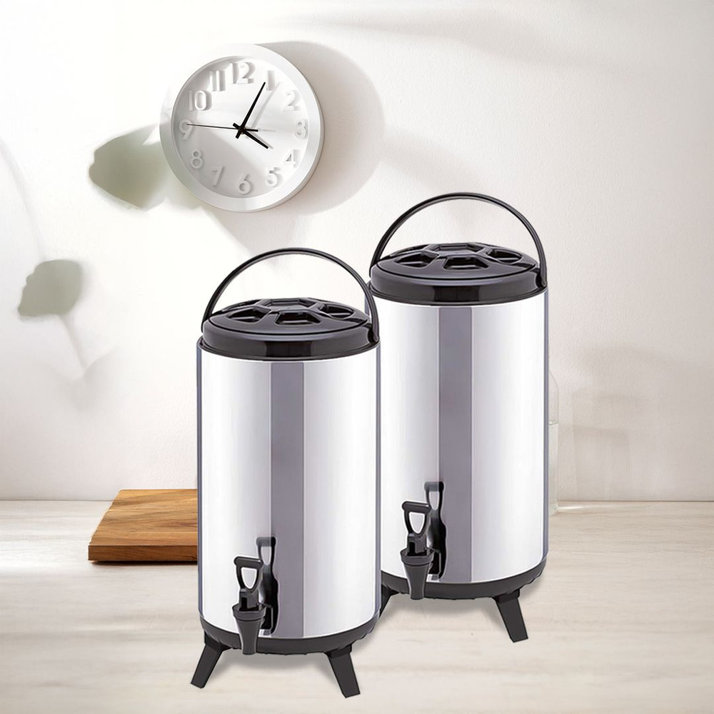 SOGA 2X 16L Portable Insulated ColdHeat Coffee Tea Beer Barrel Brew Pot With Dispenser 0