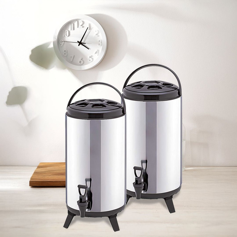 SOGA 2X 16L Portable Insulated ColdHeat Coffee Tea Beer Barrel Brew Pot With Dispenser 0