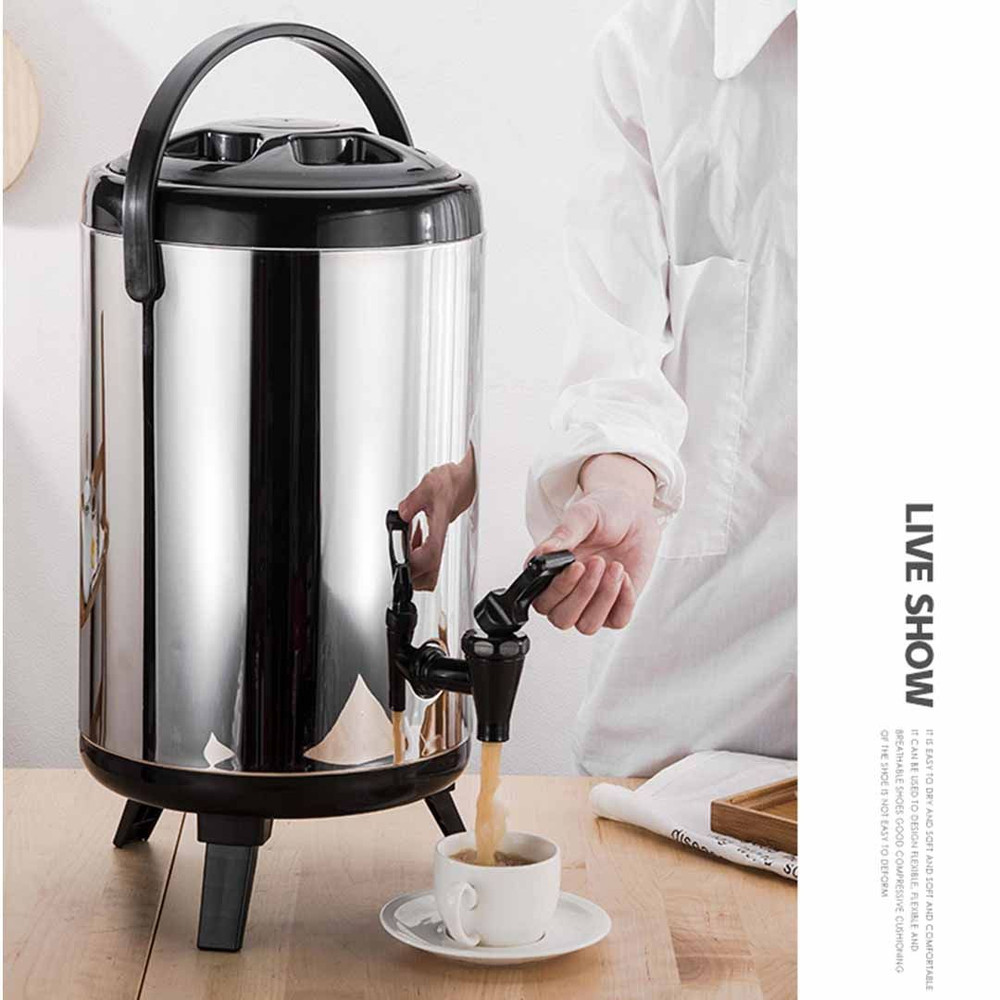 SOGA 2X 16L Portable Insulated ColdHeat Coffee Tea Beer Barrel Brew Pot With Dispenser 3