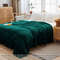 SOGA Dark GreenThrow Blanket Warm Cozy Striped Pattern Thin Bed Sofa Comforter 8