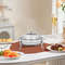 SOGA Stainless Steel Round Buffet Chafing Dish Cater Food Warmer Chafer With Glass Top Lid 1