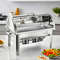 SOGA 4X 9L Stainless Steel Full Size Roll Top Chafing Dish Food Warmer 0