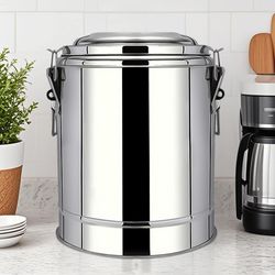 soga 2x 12l stainless steel insulated stock pot hot & cold beverage container