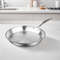 SOGA Stainless Steel Fry Pan 24cm Frying Pan Top Grade Induction Cooking FryPan 0