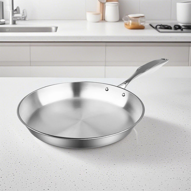SOGA Stainless Steel Fry Pan 30cm Frying Pan Top Grade Induction Cooking FryPan 0