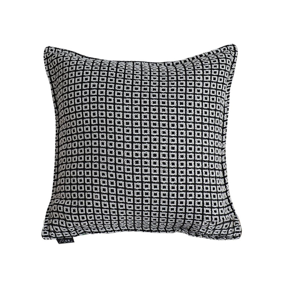 SOGA 45cm Monochrome Black White Decorative Polyester Pillowcase 1