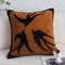 SOGA 45cm Abstract BrownOrange Velvet Polyester Throw Pillow Cover 2
