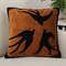 SOGA 45cm Abstract BrownOrange Velvet Polyester Throw Pillow Cover 3
