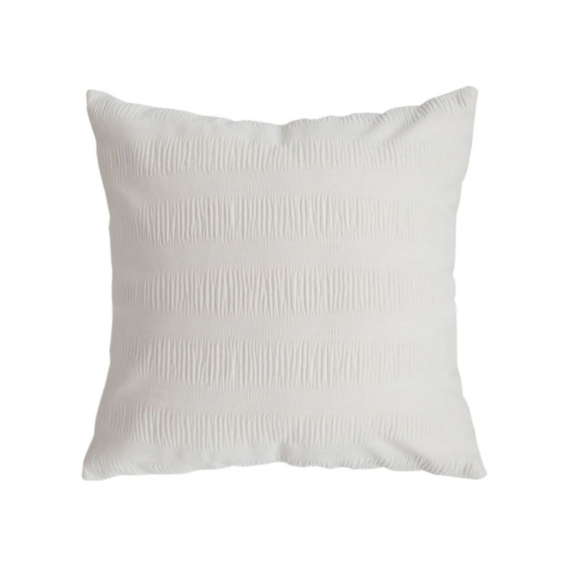 SOGA 45cm Cream Corduroy Polyester Throw Pillow Cover 1