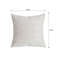 SOGA 45cm Cream Corduroy Polyester Throw Pillow Cover 4