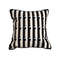 SOGA 45cm Black White Modern Stripe Tufted Polyester Pillow Cover 1
