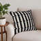 SOGA 45cm Black White Modern Stripe Tufted Polyester Pillow Cover 2