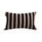 SOGA 30x50cm Black Tan Striped Rectangular Pillowcase 1