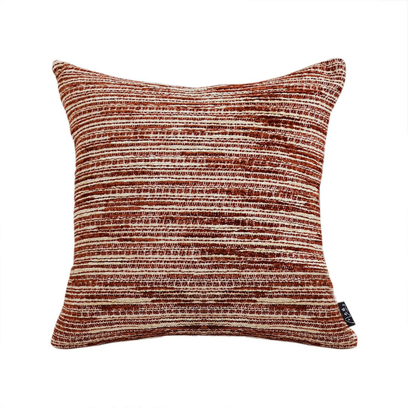 SOGA 45cm RustToned Woven Pillowcase 1