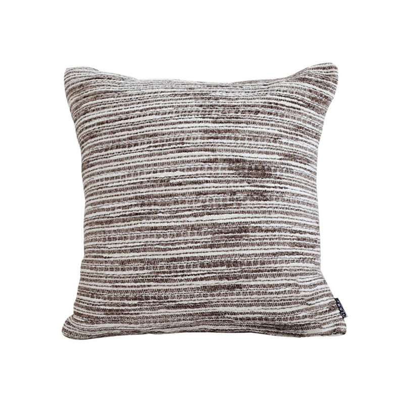 SOGA 45cm Neutral Striped Woven Pillowcase 1
