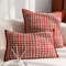 SOGA 30x50cm Cozy Textured Red White Pillowcase 3