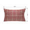 SOGA 30x50cm Cozy Textured Red White Pillowcase 4