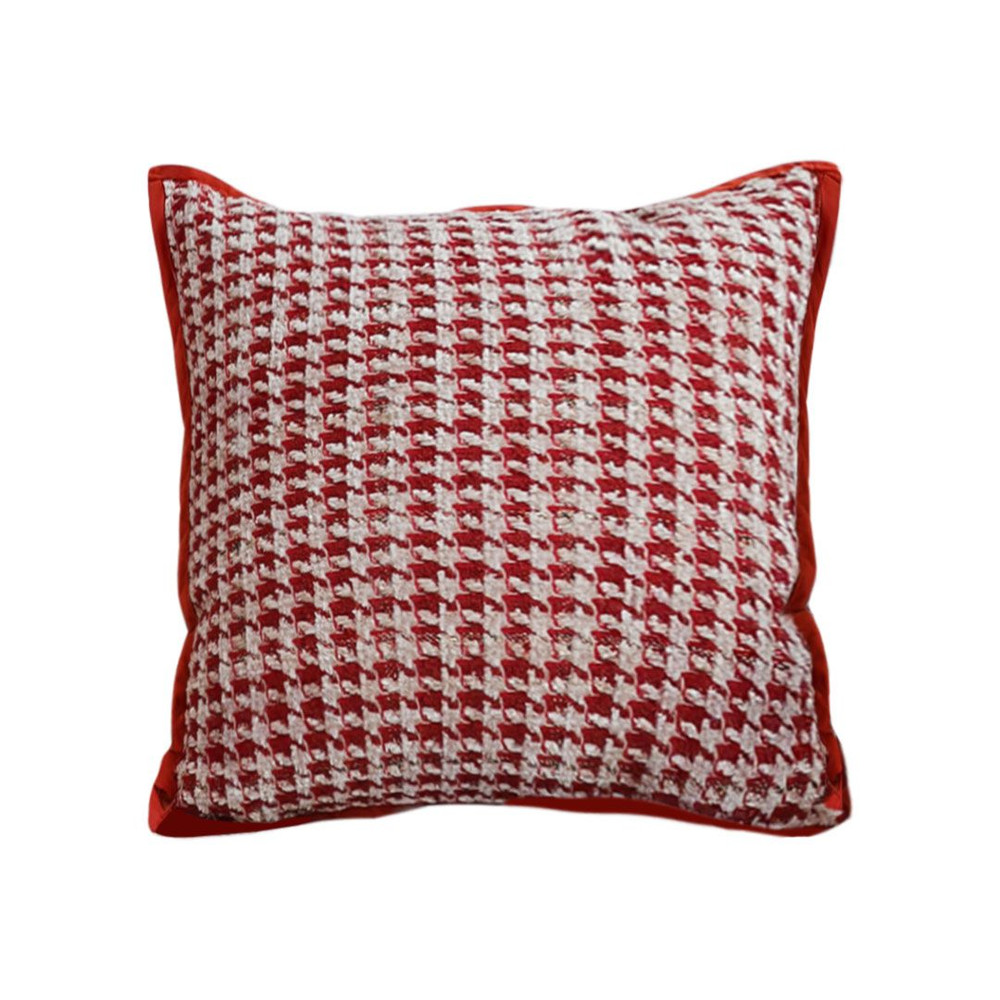SOGA 45cm Cozy Chic Houndstooth Pillowcase 1