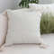 SOGA 45cm Minimalist Cream Tassel Pillowcase With Tassels 3