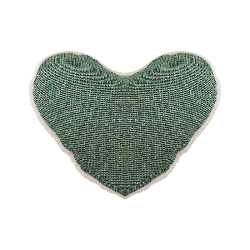 SOGA 42x32cm Cozy HeartShaped Woven Pillowcase 1